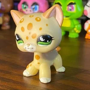 Figurine Littlest Pet Shop 852 – Chat Shorthair Européen Authentique Hasbro